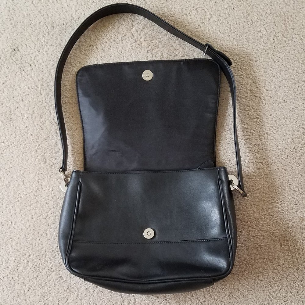 New Black Leather Purse